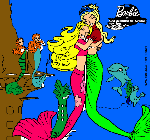 Barbie sirena y la reina sirena