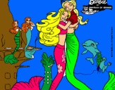 Dibujo Barbie sirena y la reina sirena pintado por SORINA-LJVDB