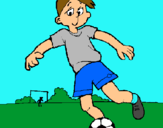 Dibujo Jugar a fútbol pintado por josuemtz16