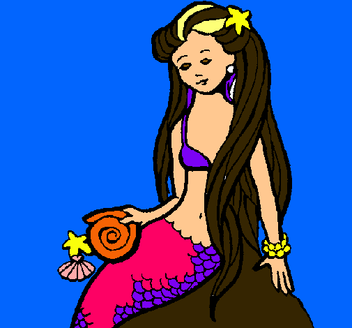 Sirena con caracola