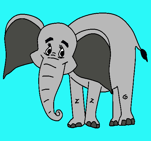 Elefante feliz