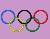 Dibujo Anillas de los juegos olimpícos pintado por HACHI