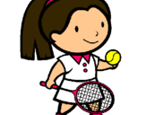 Dibujo Chica tenista pintado por Fernanda11