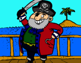 Dibujo Pirata a bordo pintado por jumex
