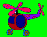 Dibujo Helicóptero adornado pintado por nefthys