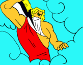 Dibujo Dios Zeus pintado por emeliortiz