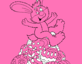 Dibujo Conejo de Pascua pintado por camlia