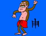 Dibujo Mono  pintado por lgansito