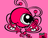 Dibujo Mariposa Littlest Pet Shop pintado por livelula