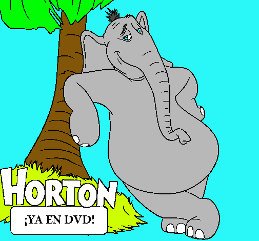 Dibujo Horton pintado por chuponcito