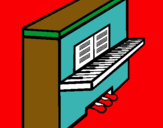 Dibujo Piano pintado por huyedifgrhwe