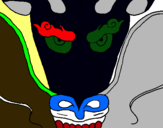 Dibujo Cabeza de dragón pintado por davitin