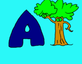 Dibujo Árbol pintado por axel333hghg