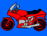 Dibujo Motocicleta pintado por luc10