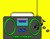 Dibujo Radio cassette 2 pintado por nhjjkvjk