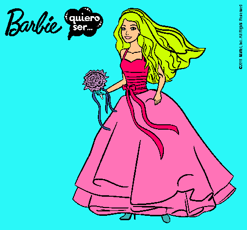 Barbie vestida de novia