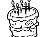 Dibujo Pastel de cumpleaños 2 pintado por PAST