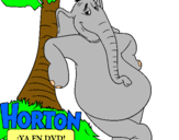 Dibujo Horton pintado por fiufiu