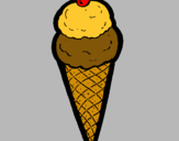 Dibujo Cucurucho de helado pintado por mikeyla