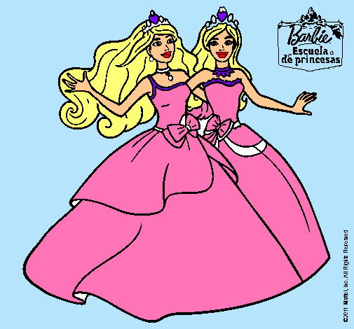 Barbie y su amiga súper felices