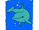 Dibujo Delfín pintado por urielzaid