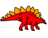 Dibujo Stegosaurus pintado por cale