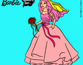 Dibujo Barbie vestida de novia pintado por DibujoMaria1