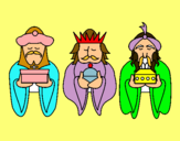 Dibujo Los Reyes Magos 4 pintado por mayra345
