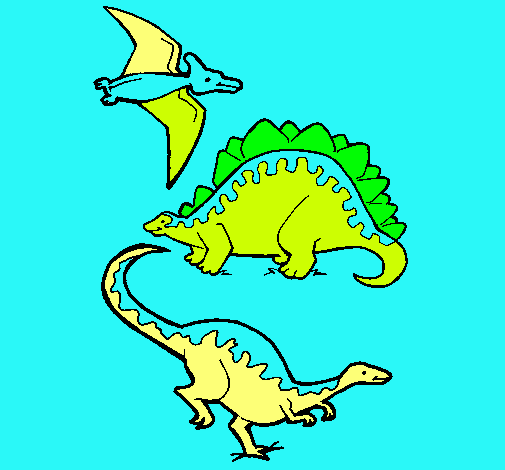 Tres clases de dinosaurios