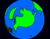 Dibujo Planeta Tierra pintado por jdjcb