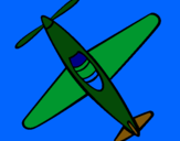 Dibujo Avión III pintado por maryjobel