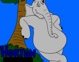 Dibujo Horton pintado por PERICO2002