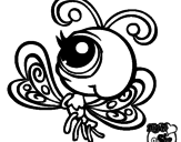 Dibujo Mariposa Littlest Pet Shop 2 pintado por abiam