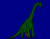 Dibujo Braquiosaurio pintado por oscar14444