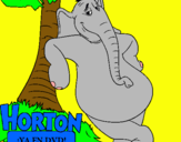 Dibujo Horton pintado por fhgf