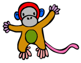 Dibujo Mono pintado por FRANCISCOLAR