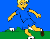 Dibujo Jugar a fútbol pintado por erkjrigfihpg