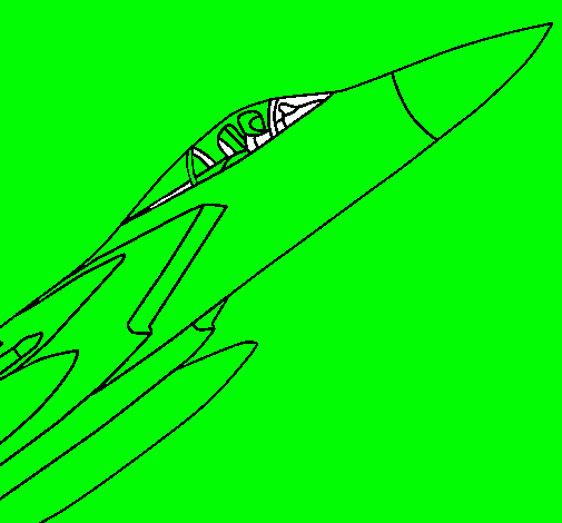 Dibujo Avión de caza pintado por vanesaamen