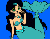 Dibujo Sirena pintado por Natica 