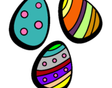 Dibujo Huevos de pascua IV pintado por chichobello