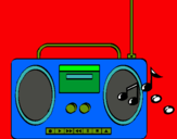 Dibujo Radio cassette 2 pintado por paranguamicu