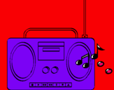 Dibujo Radio cassette 2 pintado por cbbdb