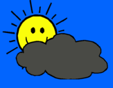 Dibujo Sol y nube pintado por MAJISS