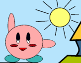 Dibujo Kirby en un día soleado pintado por jimena22
