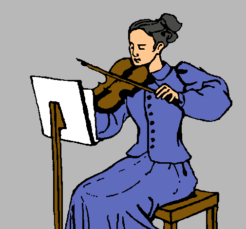 Dama violinista