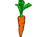 Dibujo zanahoria pintado por licadigo