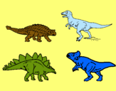 Dibujo Dinosaurios de tierra pintado por antoine