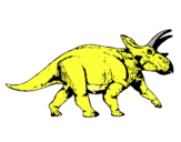 Dibujo Triceratops pintado por dobu