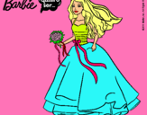 Dibujo Barbie vestida de novia pintado por Carlita34