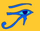 Dibujo Ojo Horus pintado por loloiy